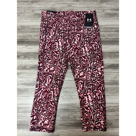 Under Armour Capri Pants Womens Size Large Heat Gear Compression New Athleisure - Picture 6 of 11
